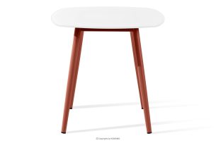 SOLIS, https://konsimo.de/kollektion/solis/ Kleiner Gartentisch weiß/rot weiß/rot - Foto