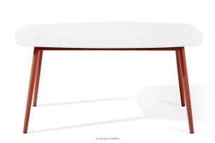 SOLIS, https://konsimo.de/kollektion/solis/ Großer Gartentisch weiß/rot weiß/rot - Foto