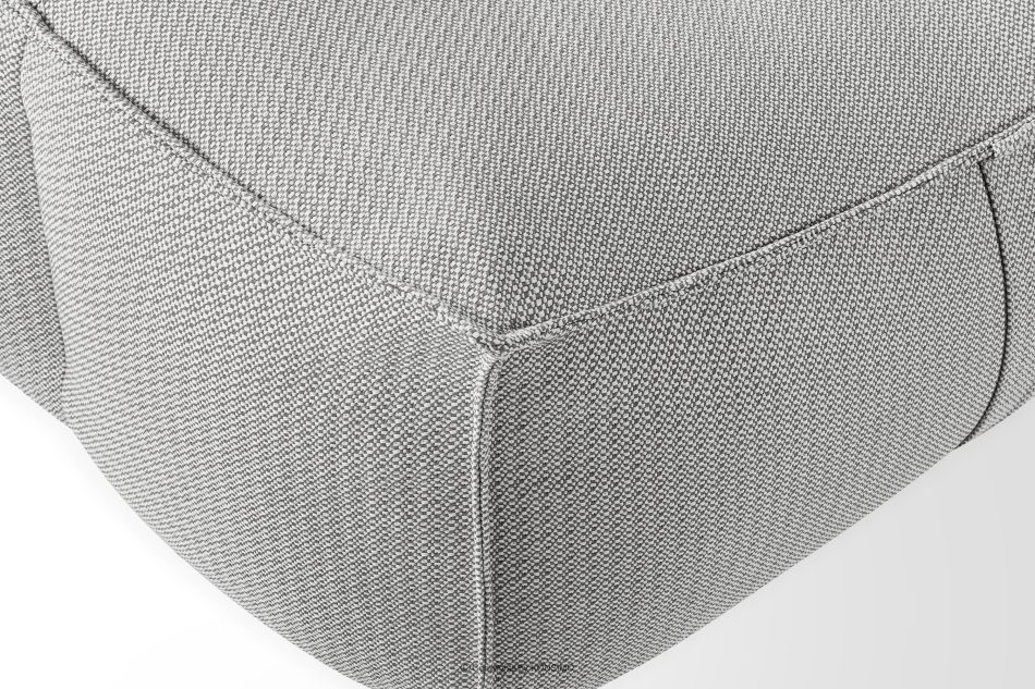 LOVIA Weicher Sitzhocker für den Garten aus gewebtem Outdoor-Stoff, dunkelgrau/weiß dunkelgrau/weiß - Foto 5