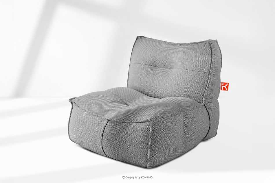 LOVIA Bequemer Gartensessel aus Outdoor-Gewebestoff schwarz/weiß schwarz/weiß - Foto 15