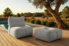 LOVIA Weicher Gartensessel aus Outdoor-Gewebestoff dunkelgrau/weiß dunkelgrau/weiß - Foto 19