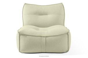 LOVIA, https://konsimo.de/kollektion/lovia/ Weicher Gartensessel aus Outdoor-Gewebestoff hellgrün/weiß hellgrün/weiß - Foto