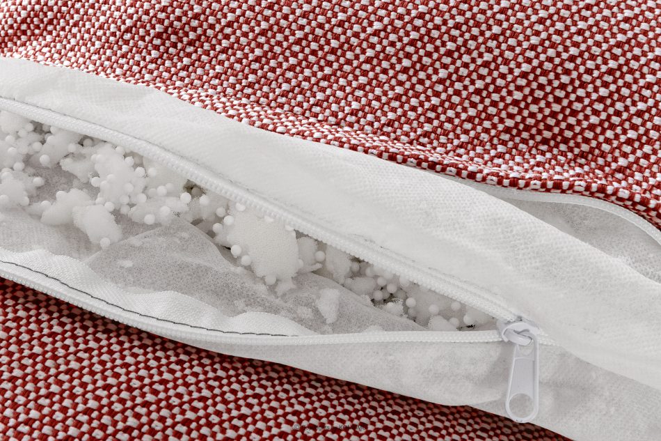 LOVIA Bequemer Gartensessel aus Outdoor-Gewebestoff rot/weiß rot/weiß - Foto 12