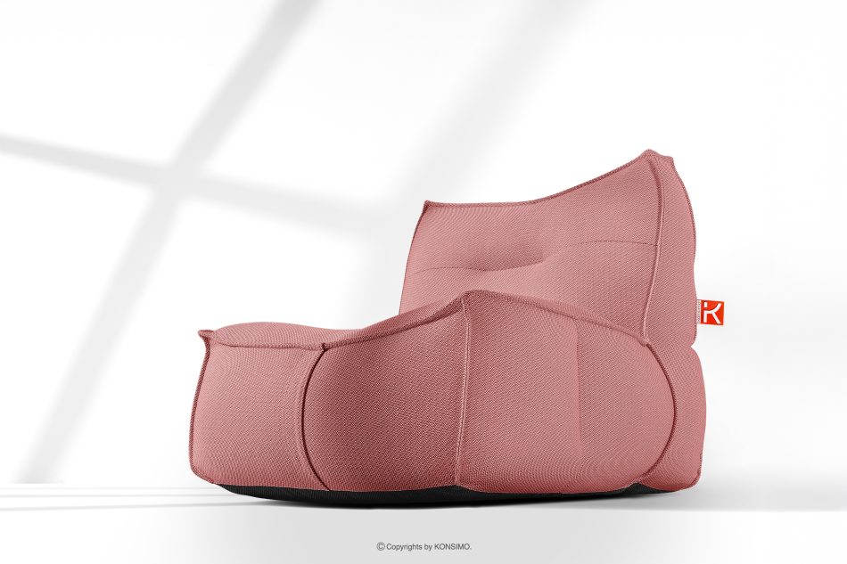 LOVIA Bequemer Gartensessel aus Outdoor-Gewebestoff rot/weiß rot/weiß - Foto 16