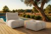 LOVIA Weicher Sessel für den Garten aus gewebtem Outdoor-Stoff, dunkelbeige/weiß dunkelbeige/weiß - Foto 19