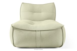 LOVIA, https://konsimo.de/kollektion/lovia/ Weiche Gartenliege aus Outdoor-Gewebestoff hellgrün/weiß hellgrün/weiß - Foto