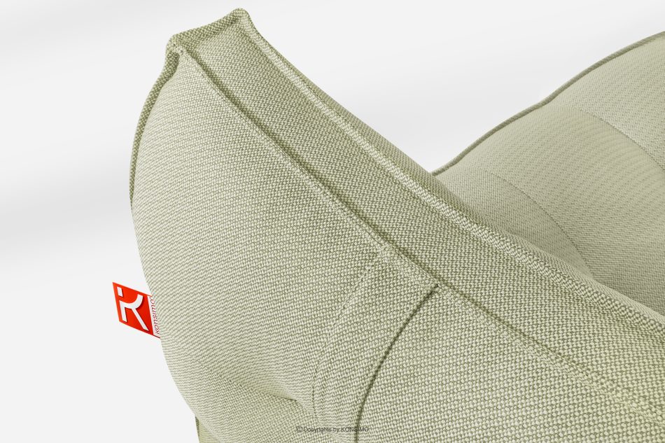 LOVIA Weiche Gartenliege aus Outdoor-Gewebestoff hellgrün/weiß hellgrün/weiß - Foto 5