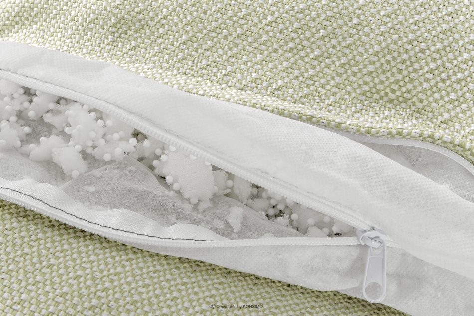 LOVIA Weiche Gartenliege aus Outdoor-Gewebestoff hellgrün/weiß hellgrün/weiß - Foto 12