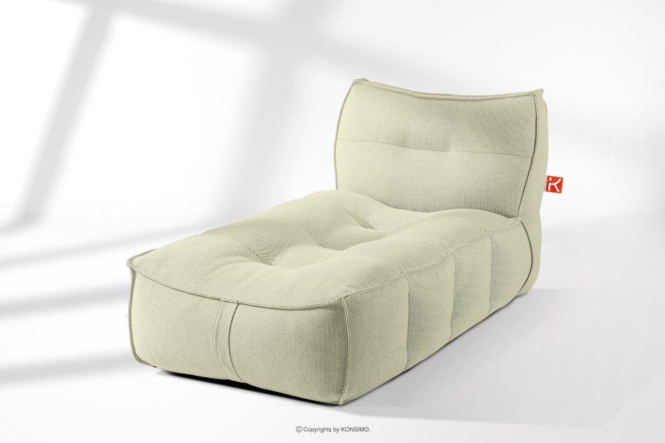 LOVIA Weiche Gartenliege aus Outdoor-Gewebestoff hellgrün/weiß hellgrün/weiß - Foto 15