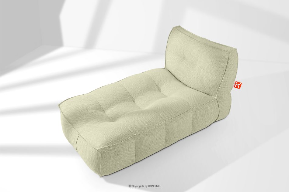 LOVIA Weiche Gartenliege aus Outdoor-Gewebestoff hellgrün/weiß hellgrün/weiß - Foto 16