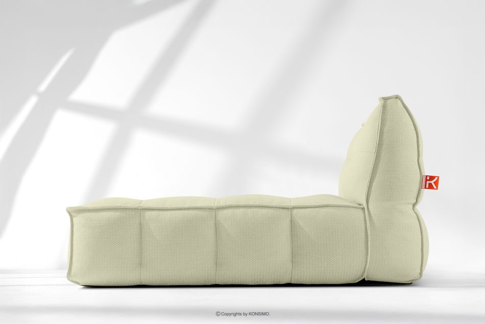 LOVIA Weiche Gartenliege aus Outdoor-Gewebestoff hellgrün/weiß hellgrün/weiß - Foto 18