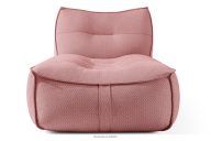 Bequeme Gartenliege aus Outdoor-Gewebestoff rot/weiß