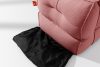LOVIA Bequeme Gartenliege aus Outdoor-Gewebestoff rot/weiß rot/weiß - Foto 11