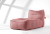 LOVIA Bequeme Gartenliege aus Outdoor-Gewebestoff rot/weiß rot/weiß - Foto 2