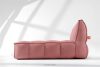 LOVIA Bequeme Gartenliege aus Outdoor-Gewebestoff rot/weiß rot/weiß - Foto 19