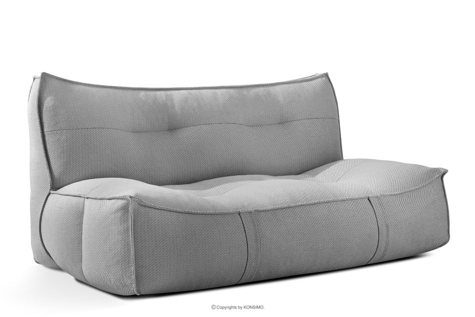 LOVIA Bequemes Gartensofa aus gewebtem Outdoor-Stoff schwarz/weiß schwarz/weiß - Foto 2