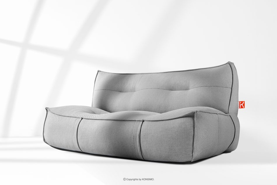 LOVIA Bequemes Gartensofa aus gewebtem Outdoor-Stoff schwarz/weiß schwarz/weiß - Foto 16