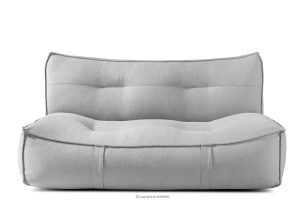 LOVIA, https://konsimo.de/kollektion/lovia/ Weiche Gartensofa aus Outdoor-Gewebestoff dunkelgrau/weiß dunkelgrau/weiß - Foto