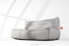 LOVIA Weiche Gartensofa aus Outdoor-Gewebestoff dunkelgrau/weiß dunkelgrau/weiß - Foto 18
