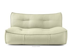 LOVIA, https://konsimo.de/kollektion/lovia/ Weiches Gartensofa aus gewebtem Outdoor-Stoff hellgrün/weiß hellgrün/weiß - Foto