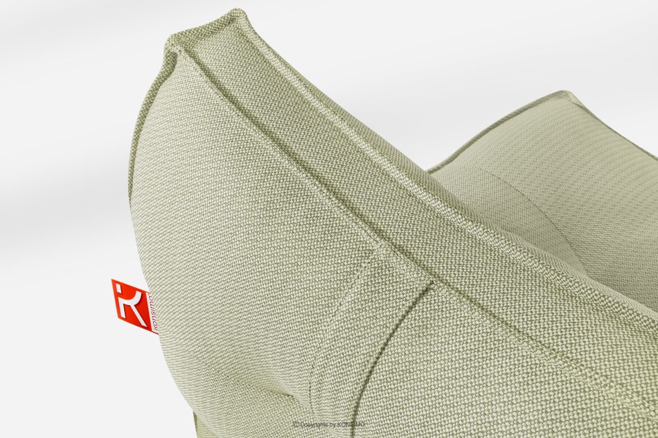 LOVIA Weiches Gartensofa aus gewebtem Outdoor-Stoff hellgrün/weiß hellgrün/weiß - Foto 5