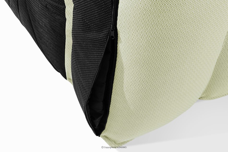 LOVIA Weiches Gartensofa aus gewebtem Outdoor-Stoff hellgrün/weiß hellgrün/weiß - Foto 9