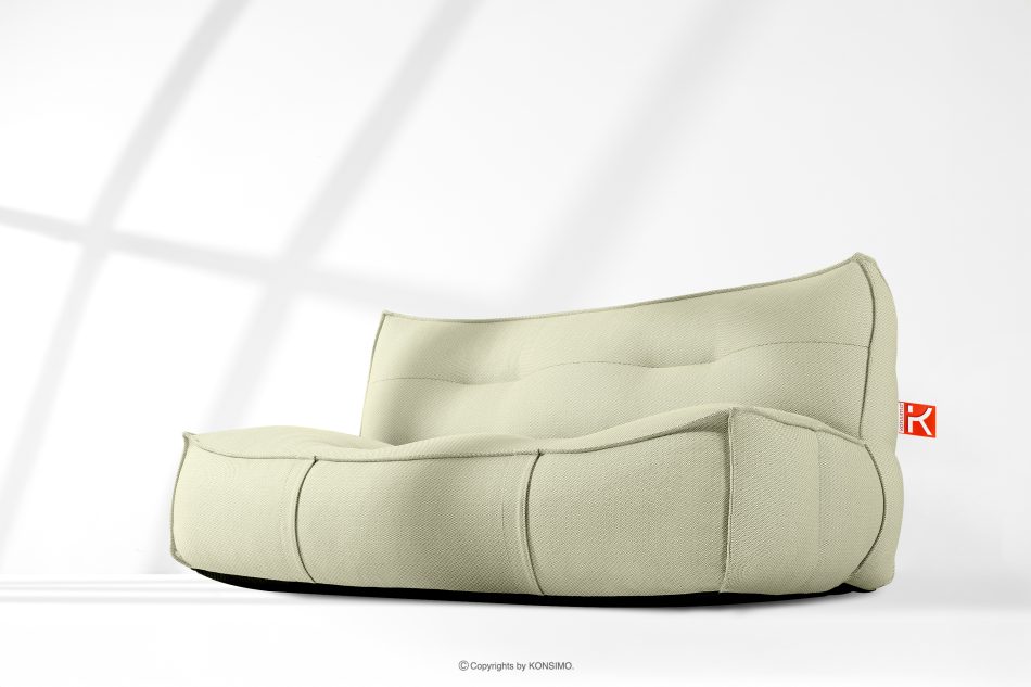 LOVIA Weiches Gartensofa aus gewebtem Outdoor-Stoff hellgrün/weiß hellgrün/weiß - Foto 17