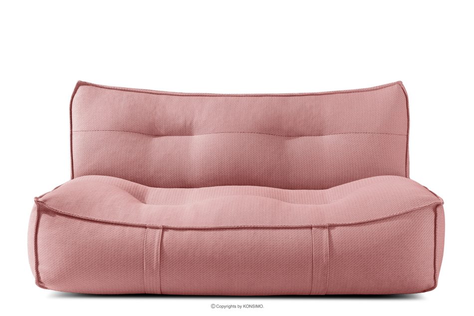 LOVIA Bequemes Gartensofa aus gewebtem Outdoor-Stoff rot/weiß rot/weiß - Foto 0