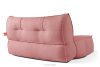LOVIA Bequemes Gartensofa aus gewebtem Outdoor-Stoff rot/weiß rot/weiß - Foto 5