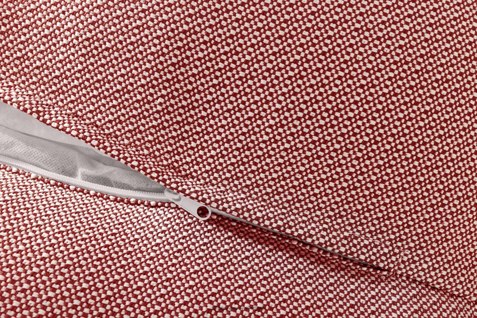 LOVIA Bequemes Gartensofa aus gewebtem Outdoor-Stoff rot/weiß rot/weiß - Foto 11