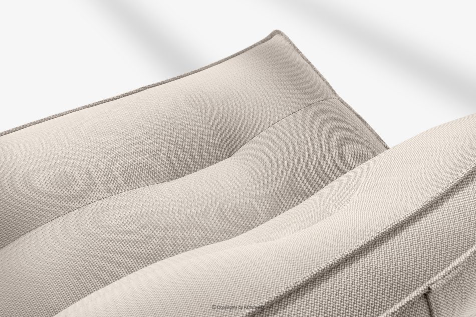 LOVIA Weiche Gartensofa aus Outdoor-Gewebestoff dunkelbeige/weiß dunkelbeige/weiß - Foto 6