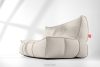 LOVIA Weiche Gartensofa aus Outdoor-Gewebestoff dunkelbeige/weiß dunkelbeige/weiß - Foto 2