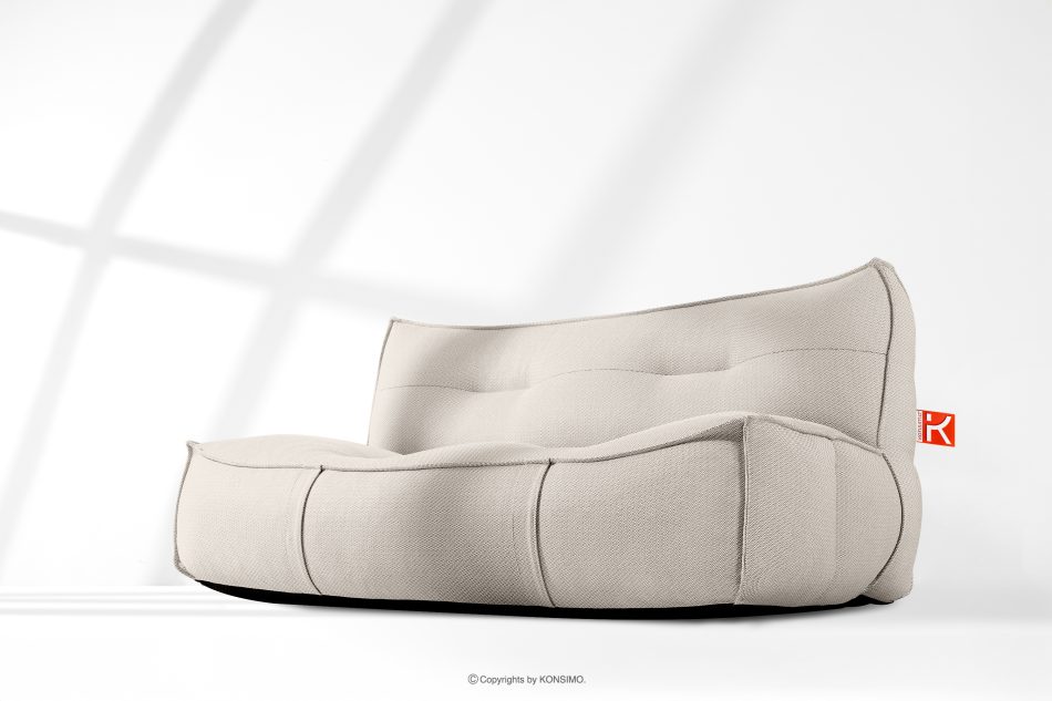 LOVIA Weiche Gartensofa aus Outdoor-Gewebestoff dunkelbeige/weiß dunkelbeige/weiß - Foto 17