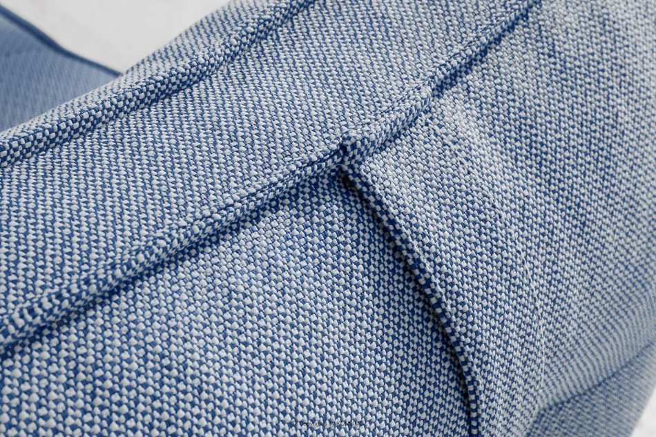 LOVIA Bequemes Gartensofa aus gewebtem Outdoor-Stoff dunkelblau/weiß marineblau/weiß - Foto 7