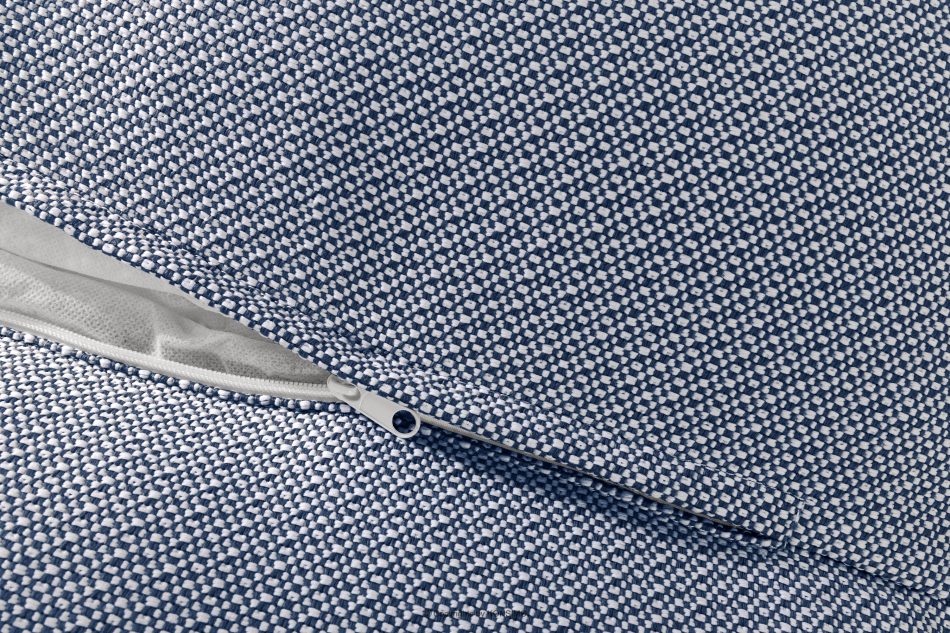 LOVIA Bequemes Gartensofa aus gewebtem Outdoor-Stoff dunkelblau/weiß marineblau/weiß - Foto 11