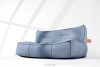 LOVIA Bequemes Gartensofa aus gewebtem Outdoor-Stoff dunkelblau/weiß marineblau/weiß - Foto 18