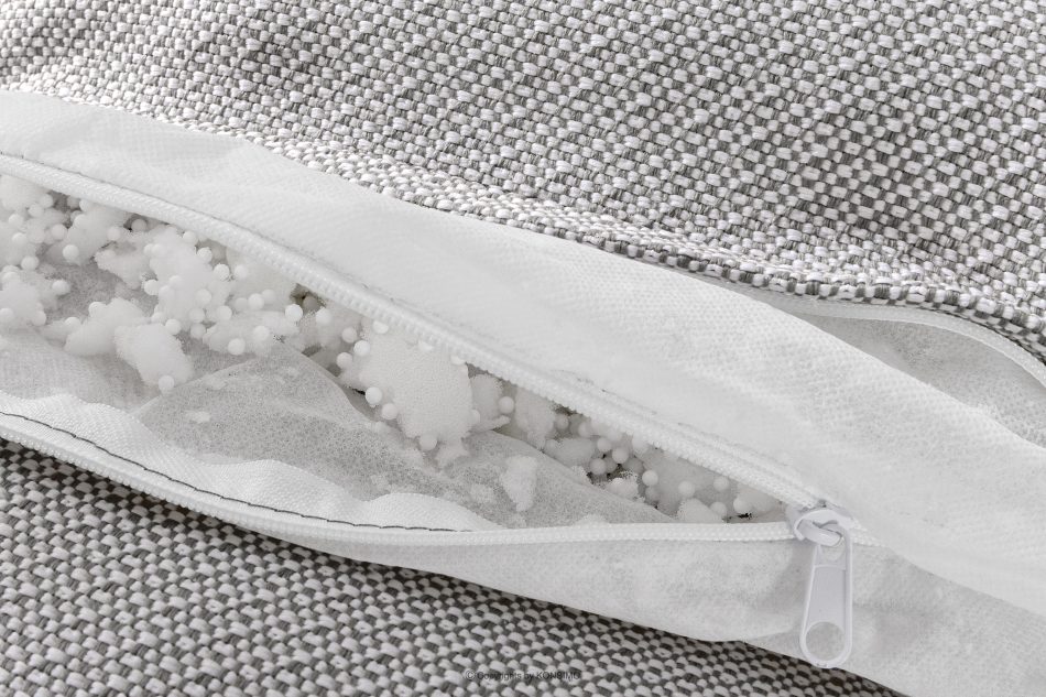 LOVIA Weiche Gartenliege aus gewebtem Outdoor-Stoff, 2-tlg., dunkelgrau/weiß dunkelgrau/weiß - Foto 13