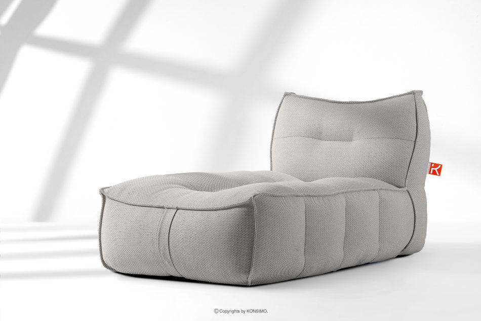 LOVIA Weiche Gartenliege aus gewebtem Outdoor-Stoff, 2-tlg., dunkelgrau/weiß dunkelgrau/weiß - Foto 16