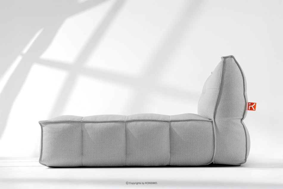 LOVIA Weiche Gartenliege aus gewebtem Outdoor-Stoff, 2-tlg., dunkelgrau/weiß dunkelgrau/weiß - Foto 19