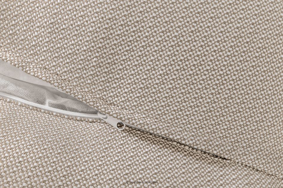 LOVIA Weiche Gartenliege aus gewebtem Outdoor-Stoff, 2-tlg., dunkelbeige/weiß dunkelbeige/weiß - Foto 12