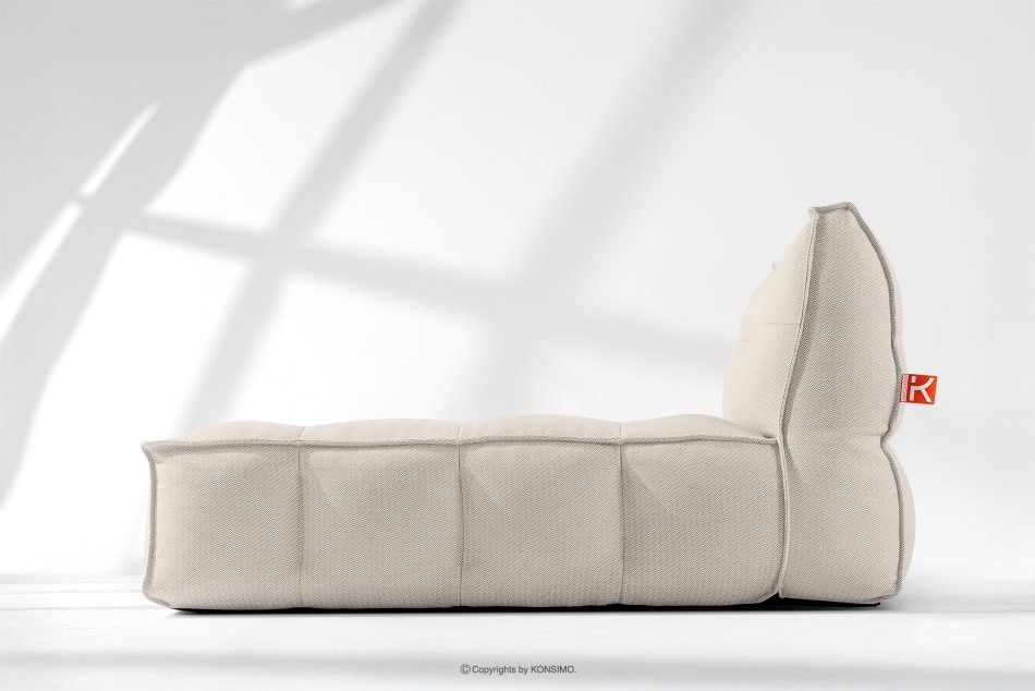 LOVIA Weiche Gartenliege aus gewebtem Outdoor-Stoff, 2-tlg., dunkelbeige/weiß dunkelbeige/weiß - Foto 19