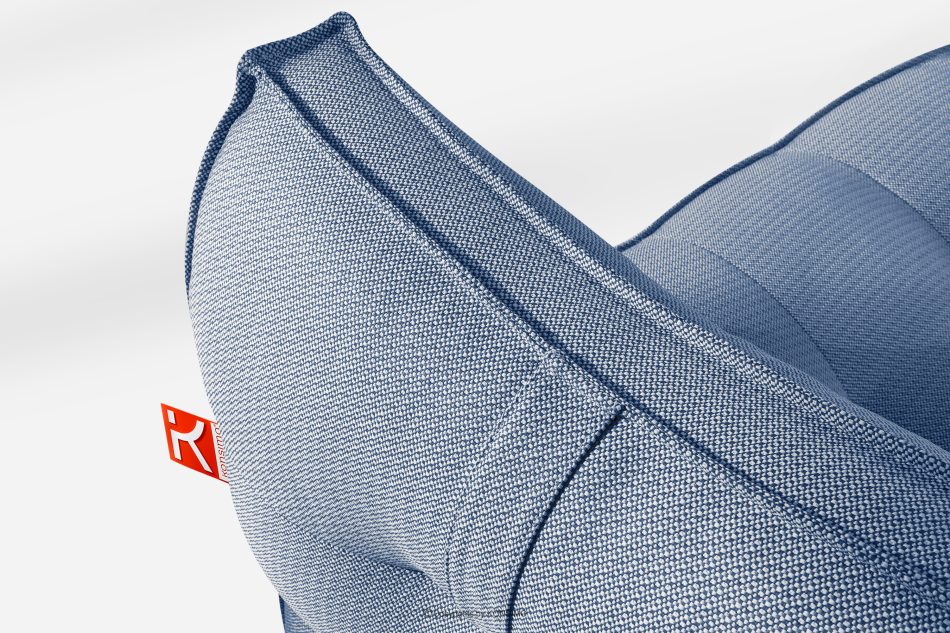 LOVIA Bequeme Gartenliege aus Outdoor-Gewebestoff 2-tlg. marineblau/weiß marineblau/weiß - Foto 6