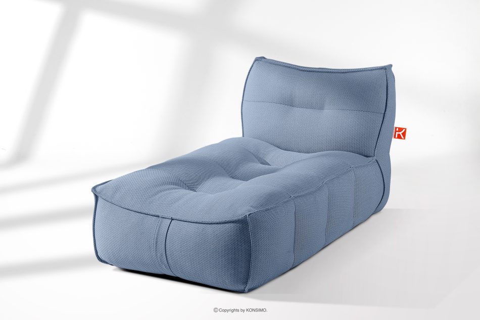 LOVIA Bequeme Gartenliege aus Outdoor-Gewebestoff 2-tlg. marineblau/weiß marineblau/weiß - Foto 17