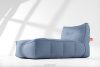 LOVIA Bequeme Gartenliege aus Outdoor-Gewebestoff 2-tlg. marineblau/weiß marineblau/weiß - Foto 19