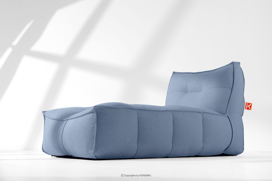 LOVIA Bequeme Gartenliege aus Outdoor-Gewebestoff 2-tlg. marineblau/weiß marineblau/weiß - Foto 18
