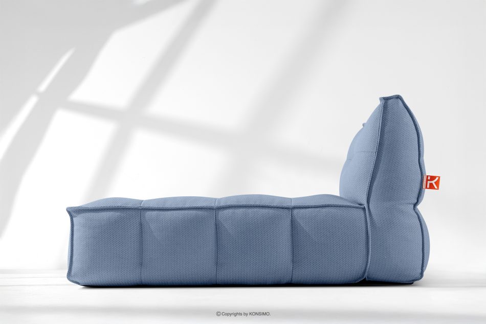 LOVIA Bequeme Gartenliege aus Outdoor-Gewebestoff 2-tlg. marineblau/weiß marineblau/weiß - Foto 19