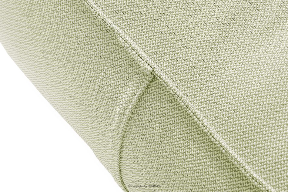 LOVIA Weicher Gartensessel und Sitzhocker aus Outdoor-Gewebestoff hellgrün/weiß hellgrün/weiß - Foto 18