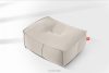 LOVIA Weicher Gartensessel und Sitzhocker aus Outdoor-Gewebestoff dunkelbeige/weiß dunkelbeige/weiß - Foto 30