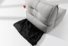 LOVIA Gartenmöbel-Set Sessel, Sofa und Sitzhocker aus Outdoor-Gewebestoff dunkelgrau/weiß dunkelgrau/weiß - Foto 12