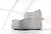 LOVIA Gartenmöbel-Set Sessel, Sofa und Sitzhocker aus Outdoor-Gewebestoff dunkelgrau/weiß dunkelgrau/weiß - Foto 32